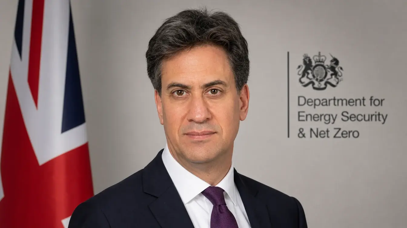 Ed Miliband, Energy Secretary, Department for Energy Security and Net Zero portrait