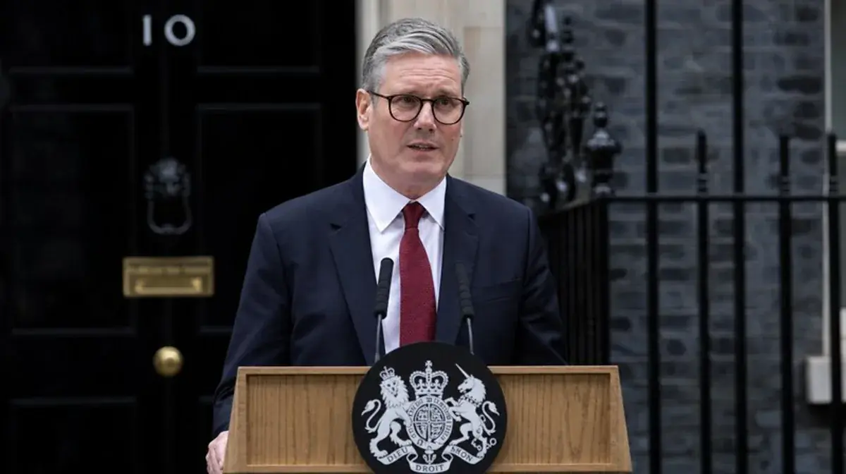 Keir Starmer at a Downing Street press conference