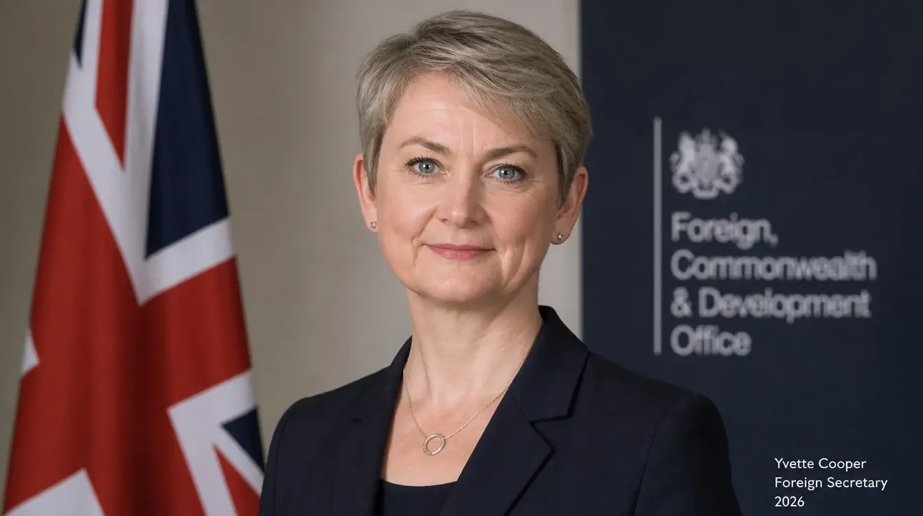 Yvette Cooper, Foreign Secretary, official portrait at the Foreign, Commonwealth and Development Office